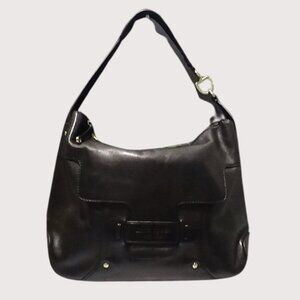 Kate Spade Womens Leather Hobo Shoulder Bag Savona Paige Green Floral Lining